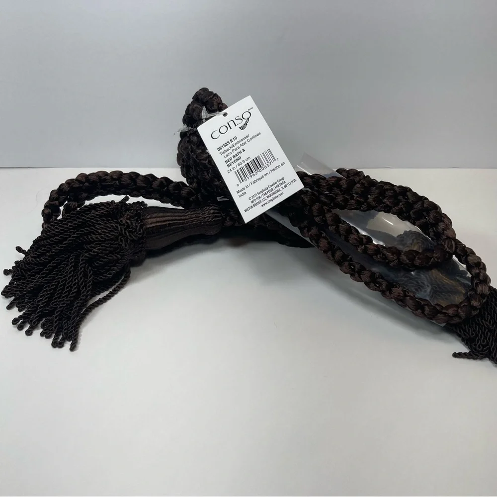 Brown Drapery Curtain Chair Tie Back 24